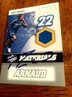 Davy Arnaud 2008 Upper Deck MLS Materials #MM-6 SIGNED Wizards  Game Jersey Card