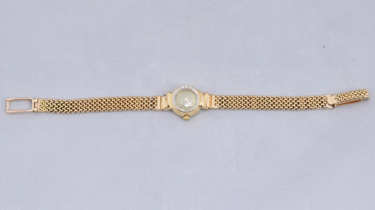 Vintage 1960's Omega Solid 18k Yellow Gold Women's Watch
