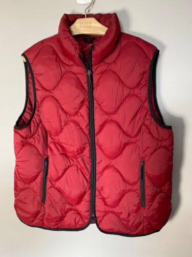 M&S Good Move burgundy quilted bodywarmer gilet size 16