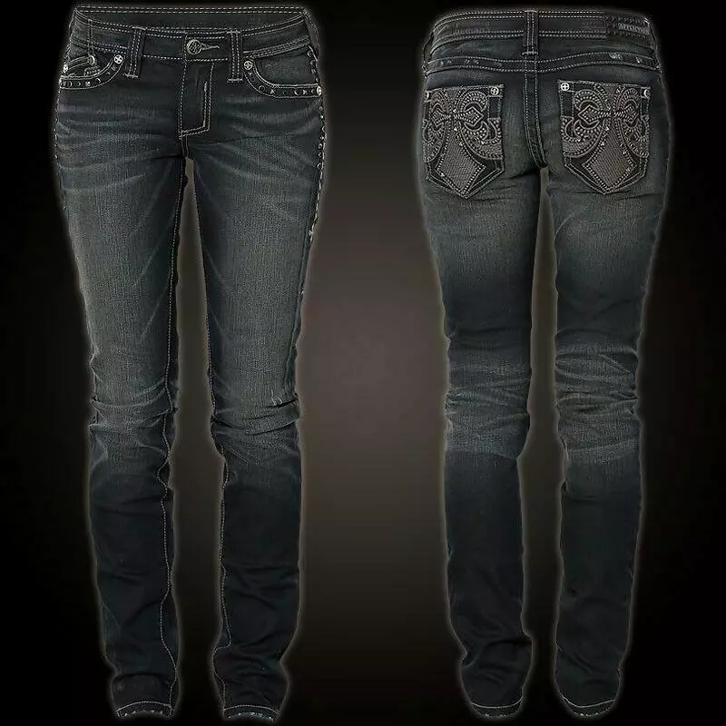 AFFLICTION Women s Denim Jeans RAQUEL RUGGED FLEUR Embroidered