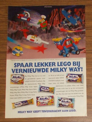 Seltene Werbung LEGO System 4153 FreeStyle Playcase Milky Way Promo #1 1996