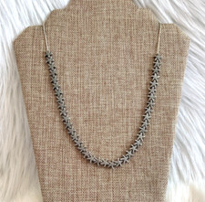 Nautical Starfish Sliding Pendant Necklace Silver Tone Metal Beach Coastal 15172