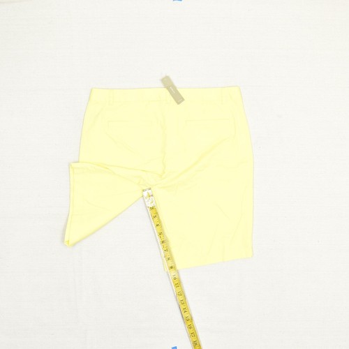 NEW J. Crew Women's Chino Shorts Zip Solid Cotton Yellow Size 10 Bermuda - Picture 6 of 8