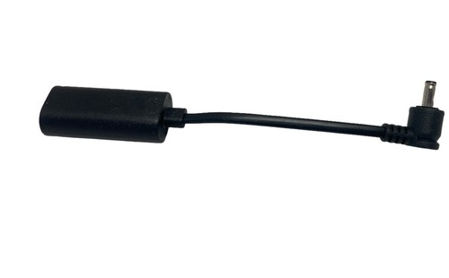 Ring USB-C to Barrel Plug Adapter for USB-C Solar Panels and Barrel Plug Black
