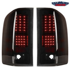 For 07-13 Chevy Silverado 1500 2500 3500 Led Tail Lights Pair Black Smoke Lens For 07-13 Chevy Silverado 1500 2500 3500 Led Tail Lights Pair Black Smoke Lens