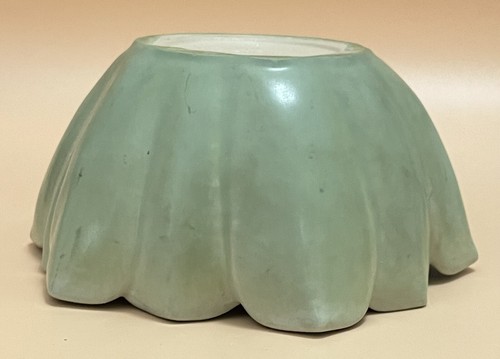 Rookwood Art Pottery 1929 Green and Pink Lotus Bowl Pattern 6132 - Picture 18 of 23