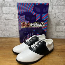 FUNTASMA Saddle Shoes Black & White Ladies High School Cheerleader Tie Shoe 9