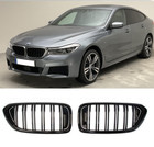 Bmw 6 Series Gt G32 Gloss Black Front Kidney Grilles Grills Pair Uk