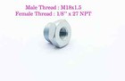 BZP SUMP PLUG M18x1.5 MALE TO 1/8" NPT FEMALE THREAD REDUCING ADAPTOR SENSOR