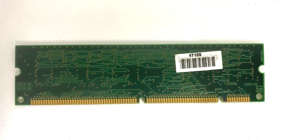 VINTAGE TESTED COMPAQ MTBLSDT264AG-66CL2 16 MEG 168 PIN DIMM USOFF2-MEM2BX1 - Image 2 of 2