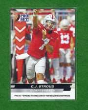 C.J. Stroud 2021 Leaf Pro Set Rookie Card #2 - Ohio State Buckeyes, NCAA Football, Ungraded