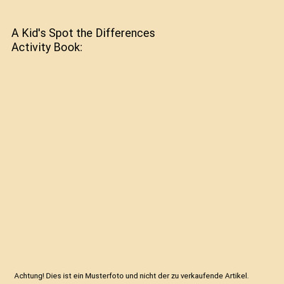 A Kid's Spot the Differences Activity Book, Jupiter Kids