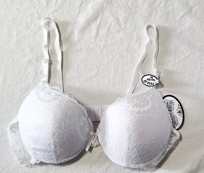 Inteco Intimates Lace Push-up Bra White Size 36C T47-1257
