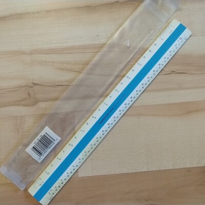 Vtg 12  Staedtler Mars 561 89-100 scale Drafting Architects Scale Ruler Japan