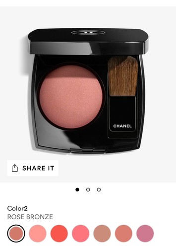 CHANEL JOURS CONTRASTE Powder Blush 02 ROSE BRONZE 0.21oz NEW IN BOX - Picture 4 of 5