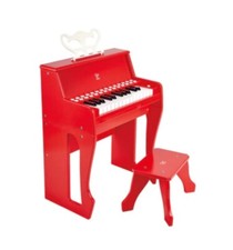 Hape Learn with Lights Red Color Piano And Stool 1601294