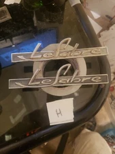 1963 BUICK LESABRE QUARTER PANEL EMBLEM SET OEM 4879701