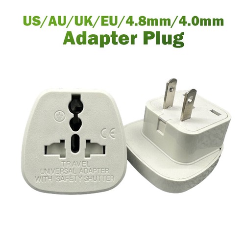 1PCS US AU UK EU 4.0mm DIN 4.8mm Plug Travel Adapter Converter Socket Power Plug - Afbeelding 2 van 17