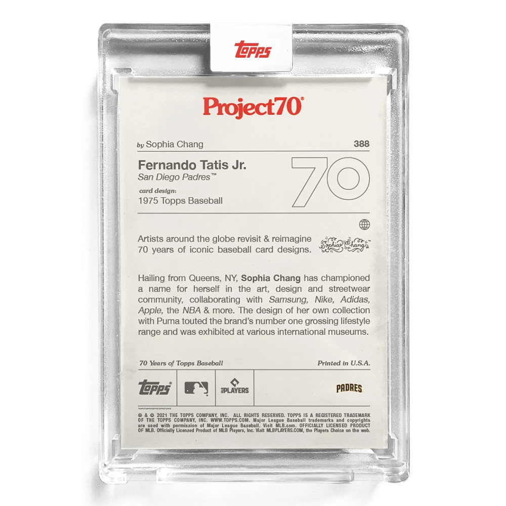 Topps Project 70 Card 388 - Fernando Tatis Jr. by Sophia Chang