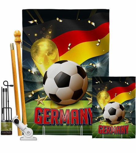 Bandiera da giardino Mondiali Germania sport calcio regalo decorativo cortile casa striscione - Foto 5 di 19