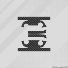 CARBON FIBRE IAME X30 HEAD STICKER KIT - KARTING - JakeDesigns