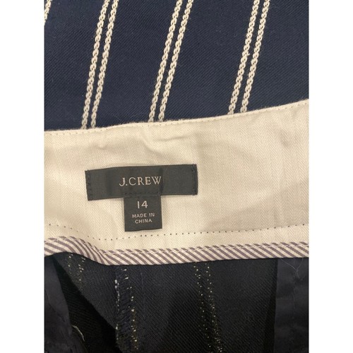 J Crew Navy Striped Sailor Pants Size 14 - Picture 3 of 4