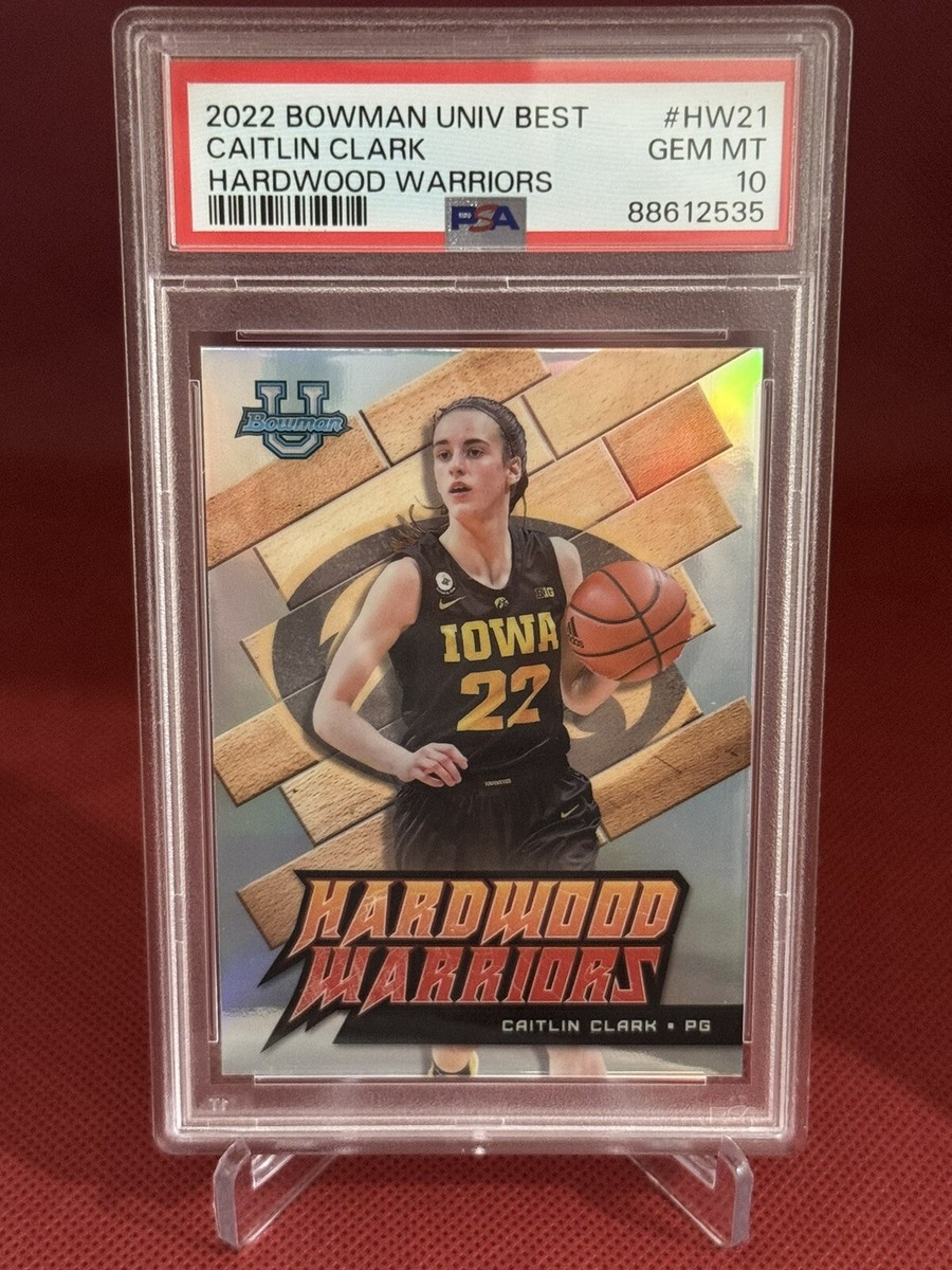 2022 Caitlin Clark ROOKIE Univ Best #HW21 Hardwood Warriors 