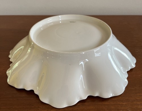 Antique Haviland Ranson All White 9 1/4" Salad Serving Bowl Flat - Picture 11 of 15