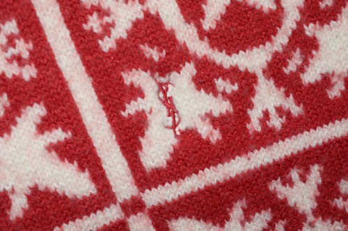 Yves Saint Laurent Vintage Embroidered Logo Sweater Knit Wool Mock Neck Size M - Picture 3 of 8
