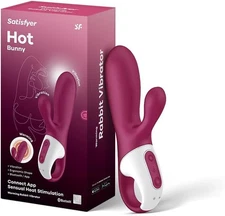 Satisfyer Hot Bunny Warming Rabbit Vibrator - Magenta