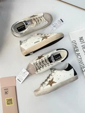 Golden Goose Women Comfort Distressed Sneaker GGDBs Flat Retro Leather Shoes