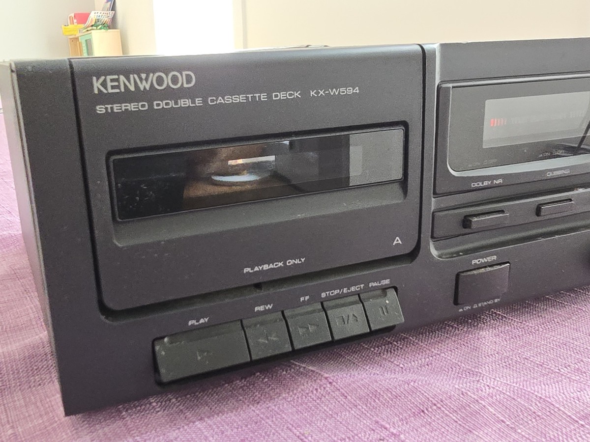 Kenwood KX-W594 Vintage Stereo Double Cassette Tape Player