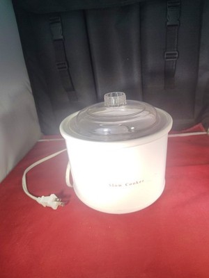 White 1 Quart Slow Cooker - 1515
