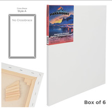 BRAND NEW   6 pack PARAMOUNT stretched CANVAS for painting   16 x 20"   ART