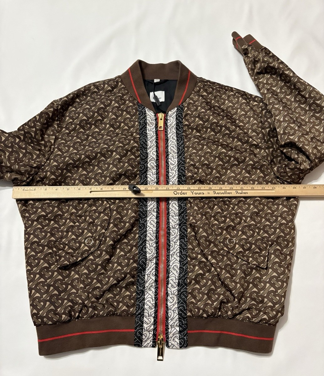 BURBERRY Windbreaker TB Pattern 54EU 44US Brown | eBay