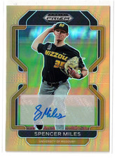 2022 Panini Prizm Draft Picks ORANGE RC AUTO Spencer Miles! Rookie Autograph /20