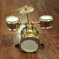 1 Piece Hanging Drum Set Christmas Ornament Unbranded Good Pre-owned Condition