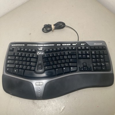 Microsoft 4000 V1.0 KU-0462 1048 Natural Ergonomic Keyboard Tested FADED LETTERS