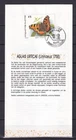 [AG7450] Belgium N°2503/2506 Butterflies Mailfolder COB FDC € 12,00 SUPERB