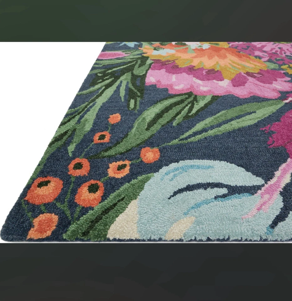 Tapete de área Loloi Wild Bloom por Bari J - Certificado Goodweave - 100% lã - Imagem 2 de 4