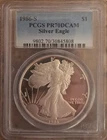 1986-S Proof American Silver Eagle PR DCAM70 Spots