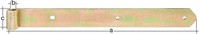 Gah Alberts Ladenband L.700X13X40Mm S.5Mm D.13Mm Sta Galv.Gelb Verz.Rd - 314002