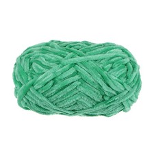 1 Skein Velvet Yarn Chenille Yarn 100g/3.5oz 87 Yards Polyester Soft Dark Green