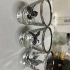 Vintage Federal Glass Sportsman Game Birds Shot Glasses Set Of 3