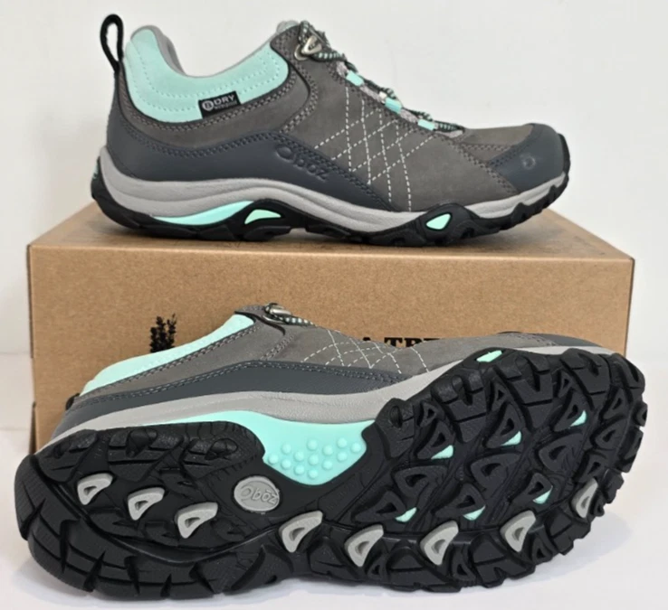 Oboz | Sapphire Low B-Dry | Waterproof Outdoor Shoes | Womens | Charcoal/Beach