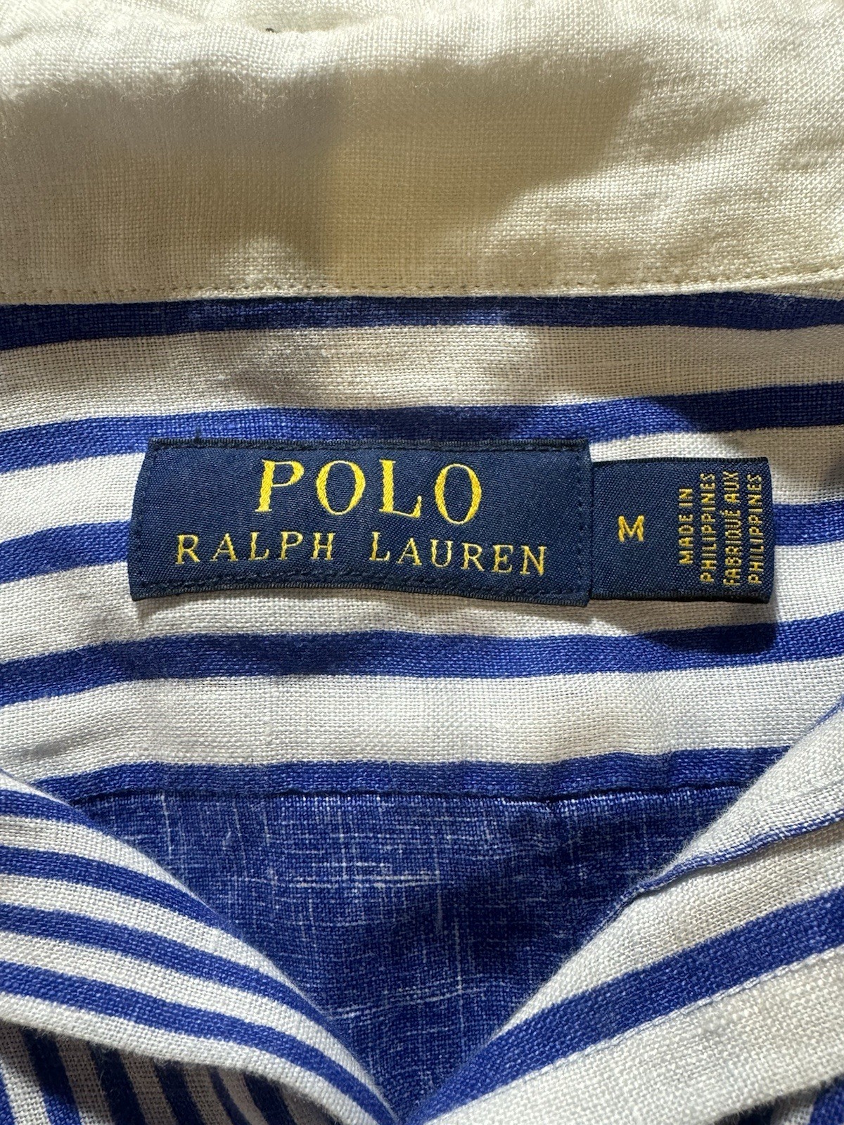 Ralph Lauren Linen Patchwork Button Down, With Sa… - image 6