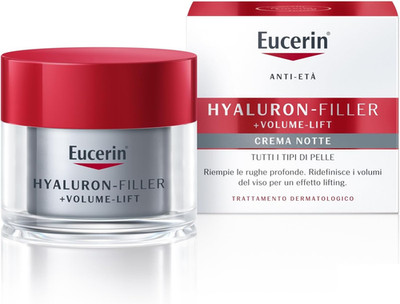 Hyaluron-Filler + Volume-Lift Nachtgesichtscreme 50 ml, Rigen Anti-Falten Gesichtscreme