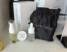 Epicutis 3 Piece Travel Set Oil Cleanser Lipid Serum Hyvia Cream