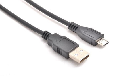 2Pcs CUB-100-BK USB Cables / IEEE 1394 Cables USB A To USB MICRO B 1M