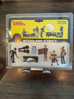 Woodland Scenics Park Bums O Scale A2749 Scenic Accents Figures NIB Sealed